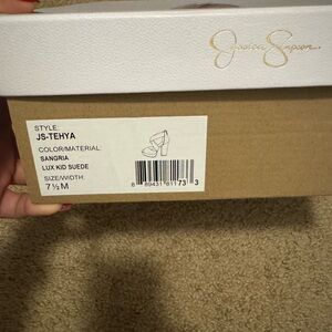 Jessica Simpson Sangria Lux Suede Heels